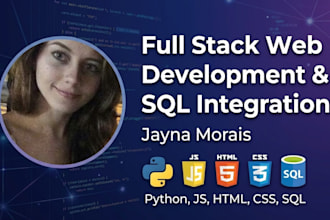 build responsive web application python javascript sql