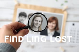 find lost relative, missing person,friend or someone met once