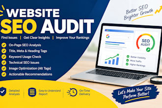 do professional website SEO audit and recommendations