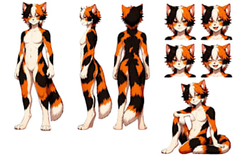 draw nsfw furry reference sheet nsfw fursona ref sheet anthro character design