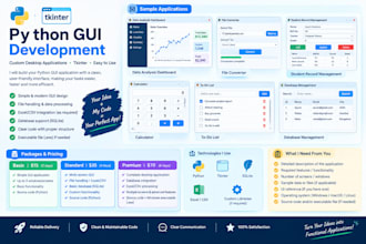 create a python gui application using tkinter