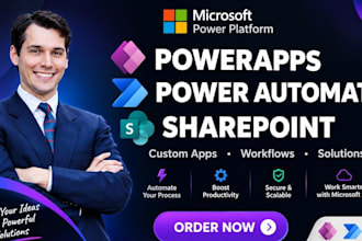 develop powerapps with power automate workflow and sharepoint business solutions