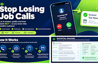 build an ai receptionist that answers calls and books jobs for your business