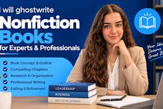 ghostwrite nonfiction books for experts and professionals
