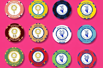 design professional poker chip or poker logo within 24 hours
