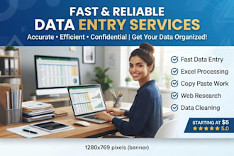 do professional data entry, excel data management and google sheets expert tasks
