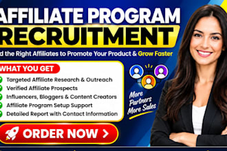 recruit high converting affiliates to support your affiliate program