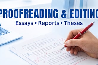proofread and edit your essay, thesis, or assignment draft