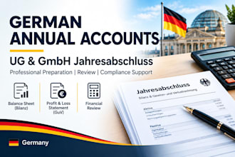 prepare your german ug or gmbh annual financial statements jahresabschluss