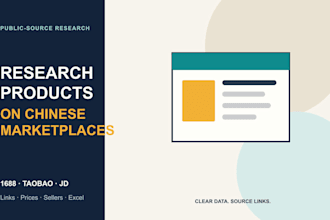 research products and suppliers on 1688 taobao and chinese marketplaces