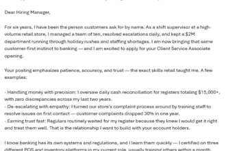 write new cover letters