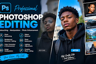 professionally edit and retouch your photos in photoshop