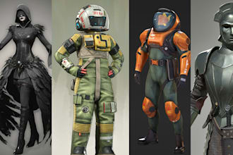 create 3d character for games
