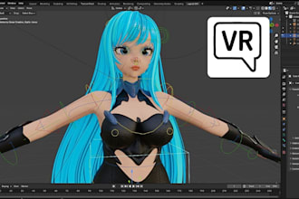 customize edit or fix vrchat avatar 3d model rigging expressions and physbones
