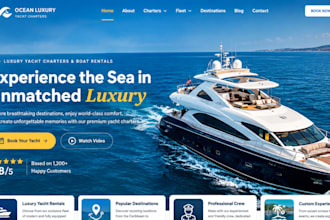 design squarespace boat renter website charter tour booking website