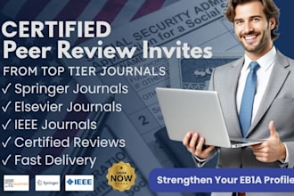 provide peer review invite from top tier journals