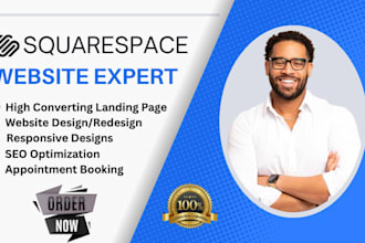 design, redesign and develop a professional squarespace website
