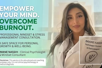 be your professional life coach and mindset consultant