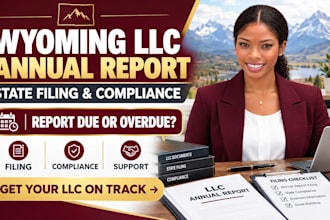 file your wyoming llc annual report and state compliance filing