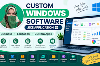 develop custom windows desktop software and exe application