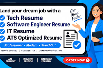 write software engineer resume tech resume IT resume cover letter ats resume