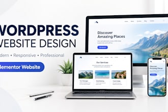 design a responsive wordpress website with elementor