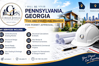 be your pennsylvania, georgia civil and structural engineer for permit approval