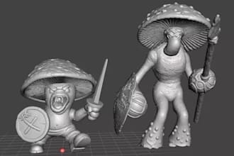 sculpt 3d warhammer, miniature model, 3d head bust, statue for 3d printing