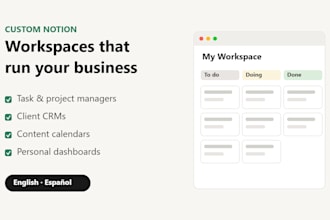 build you a custom notion dashboard, CRM or planner template