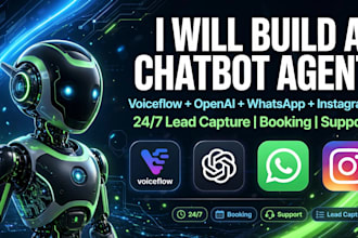 build ai chatbot agent with voiceflow openai whatsapp ai agent
