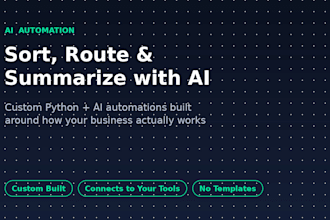 build a custom ai automation to sort, route, or summarize your data