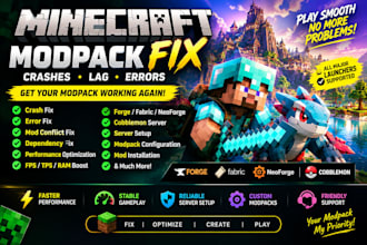 fix minecraft modpack crashes lag errors forge fabric neoforge cobblemon server