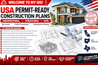usa permit ready plan, structural civil engineer stamp california permit oh, tx