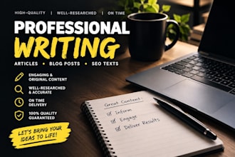 write high quality content for you