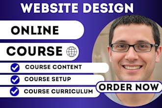 design a high learnworlds or learndash online course website