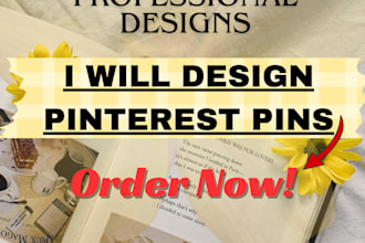 professionally design pinterest pins and social media graphics