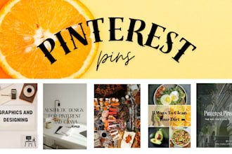 professionally design pinterest pins and social media graphics
