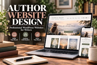 design a wordpress website for authors