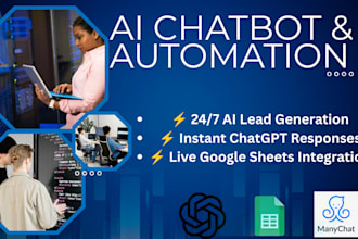 build manychat chatgpt chatbot with google sheets automation