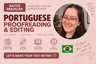 proofread and edit your portuguese text