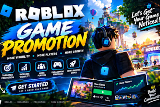 promote your roblox game to 100k gamers,roblox promotion roblox marketing
