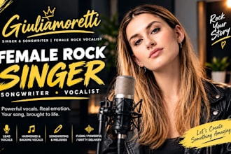 sing female rock singer female singer songwriter, vocalist
