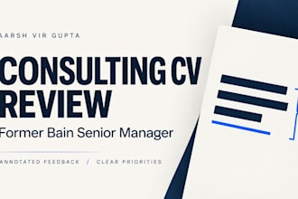 review your consulting resume or CV with actionable feedback