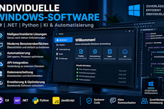 l develop custom windows desktop applications and software
