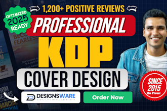 design professional book cover design or kindle cover design
