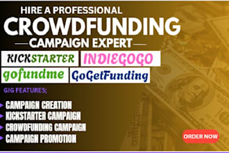 create crowdfundng campaign on kickstarter indiegogo gofundme campaign creation