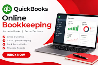 quickbooks online bookkeeping setup cleanup catch up qbo xero wave accounting