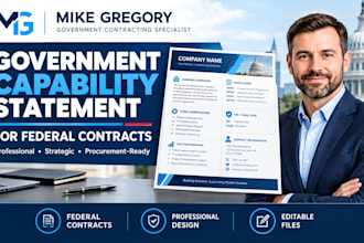 create a professional government capability statement for federal contracts