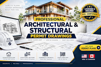 provide structural letter, structural drawings, and engineering stamp for permit