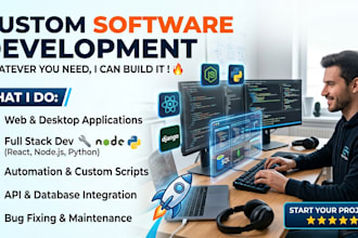 build custom business software, web apps, apis and automation